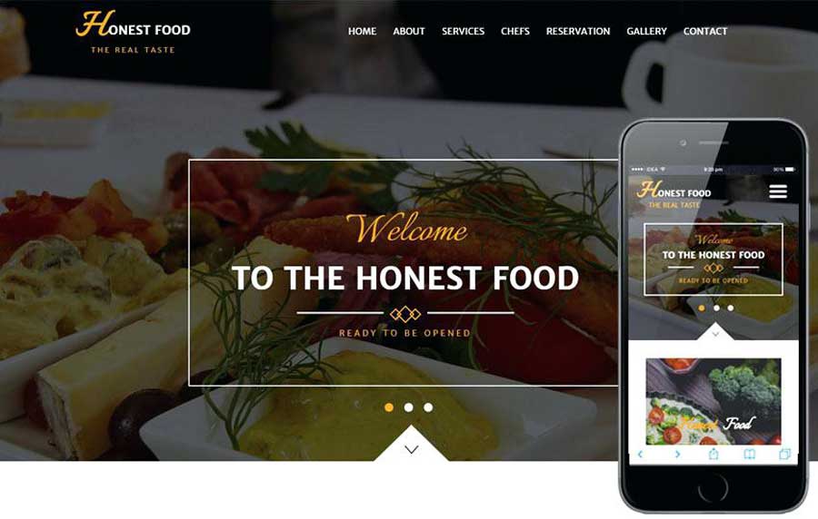 Well designed Website for Restaurant